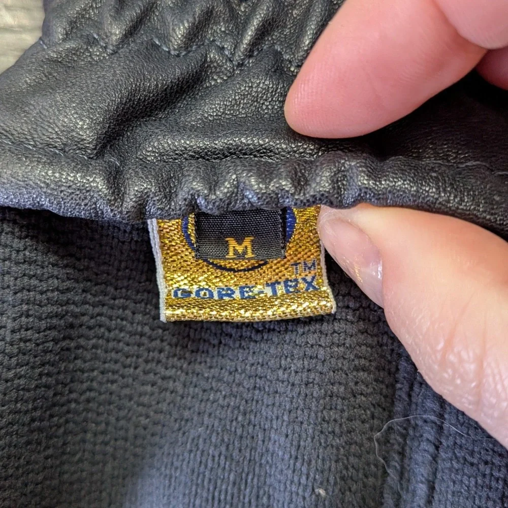 REI‎ Vintage Gore-Tex Leather Thinsulate Winter Gloves Black Women's Medium